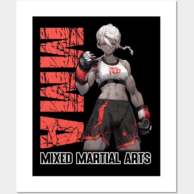 MMA Fighter – Anime Shirt Wall Art by KAIGAME Art